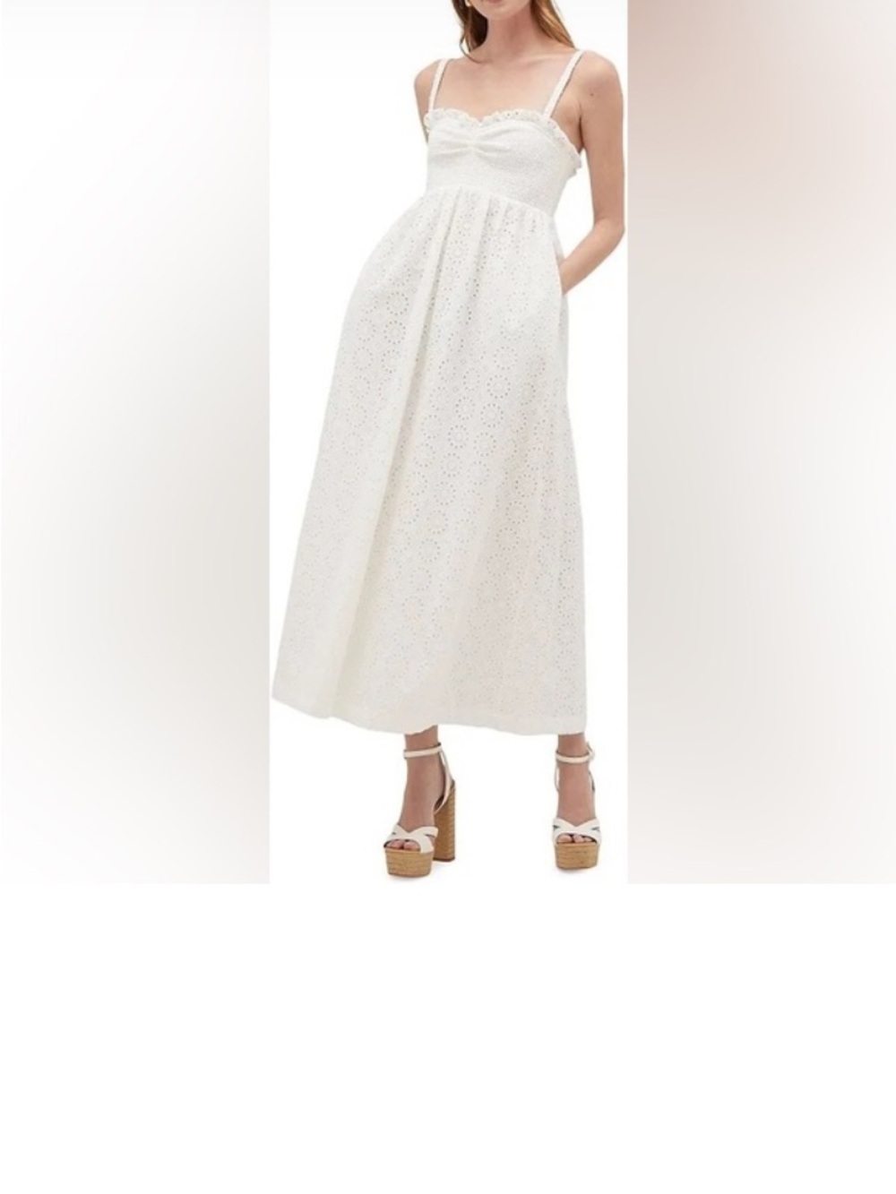 Frida Nap Dress - White Eyelet